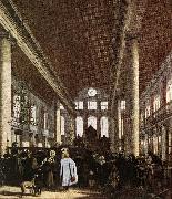 WITTE, Emanuel de Interior of the Portuguese Synagogue in Amsterdam painting